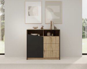 Комод ADRK Furniture Atson, коричневая/черная цена и информация | Комоды | 220.lv