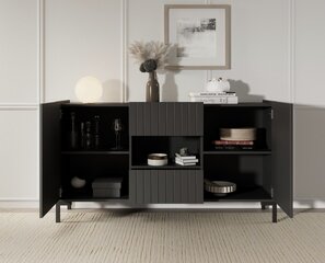 Комод ADRK Furniture Larista, черная цена и информация | Комоды | 220.lv