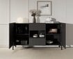 Kumode Adrk Furniture Larista, melna цена и информация | Kumodes | 220.lv