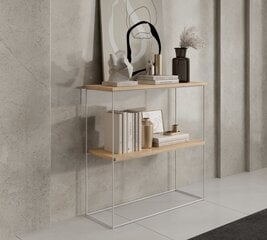 Полка ADRK Furniture Toni, коричневая/белая цена и информация | Полки | 220.lv