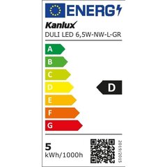 Kanlux sienas lampa, melna cena un informācija | Sienas lampas | 220.lv