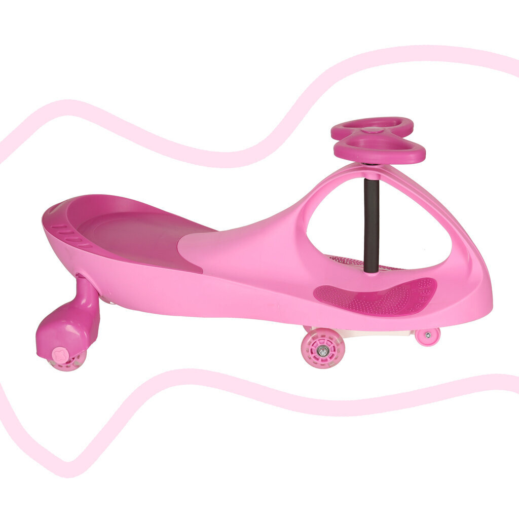 Push-pull auto Ikonk, rozā cena un informācija | Rotaļlietas zīdaiņiem | 220.lv