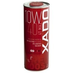 Xado Atomic Oil 10W-40 4T MA2 Red Boost, motoreļļa, 1L cena un informācija | Moto eļļas | 220.lv