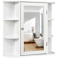 Vannas istabas skapis Costway, balts cena un informācija | Vannas istabas skapīši | 220.lv