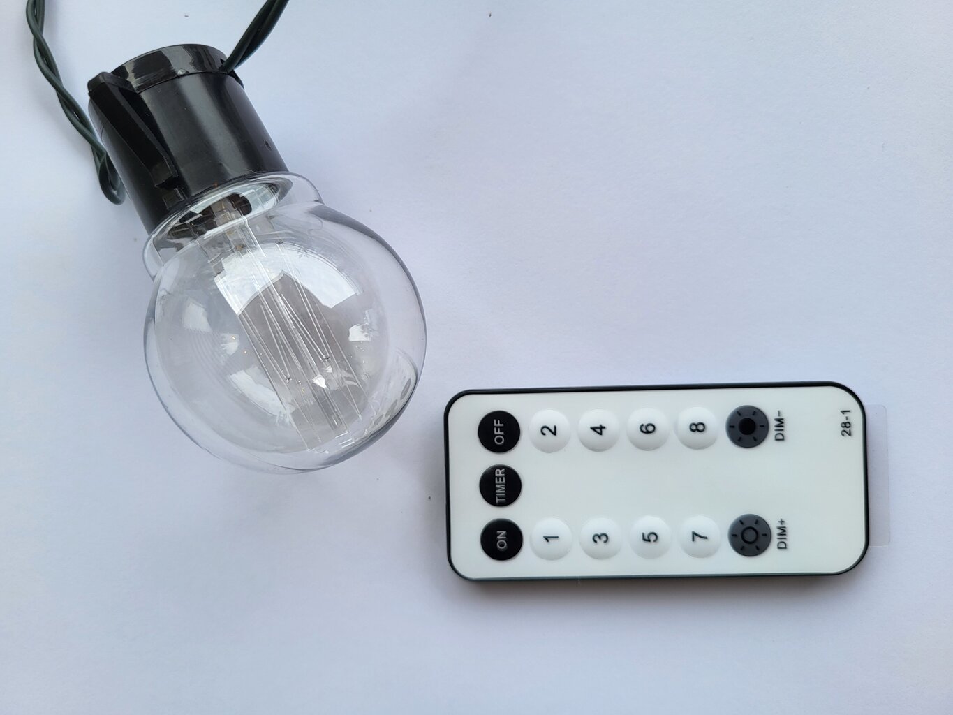 Āra terases vītne 13,5 m, 30+2 LED spuldzes, IP65 cena un informācija | Ziemassvētku lampiņas, LED virtenes | 220.lv