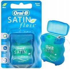 Zobu diegs Oral-B Satin Floss Mint, 25 m cena un informācija | Zobu pastas, birstes | 220.lv