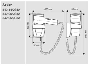 Valera 542.14/038A цена и информация | Фены | 220.lv