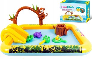 Надувной детский бассейн SunClub "Джунгли" 214х167 см. цена и информация | Бассейны | 220.lv