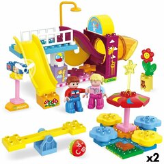 Celtniecības konstruktors Colorbaby Playground, 50 daļas. 2 gab. цена и информация | Конструкторы и кубики | 220.lv