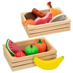 Rotaļu pārtikas komplekts Woomax Fruits, 12 daļas, 4 gab. цена и информация | Игрушки для девочек | 220.lv