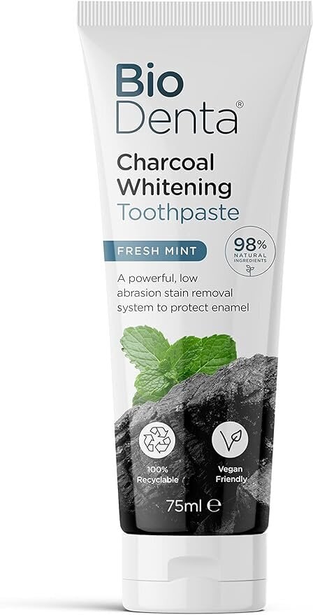 Zobu pasta BioDenta™ Charcoal, 75 ml cena un informācija | Zobu pastas, birstes | 220.lv