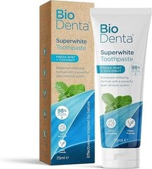 Зубная паста BioDenta™ Superwhite, 75 мл цена и информация | Зубные щетки, пасты | 220.lv