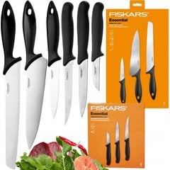 Набор ножей в коробке Fiskars Essential 6 и более шт. цена и информация | Ножи и аксессуары для них | 220.lv