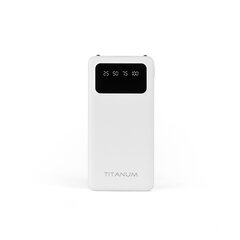 Power Bank - pārnēsājams akumulators 20 000mAh TITANUM OL22 White, pieejamie porti: Micro USB, Type-C, 2USB cena un informācija | Lādētāji-akumulatori (Power bank) | 220.lv