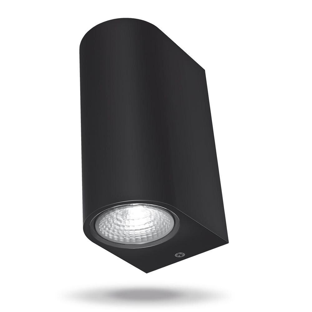 Videx fasādes gaismeklis LED 6W, melns cena un informācija | Āra apgaismojums | 220.lv