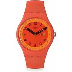 Vīriešu Pulkstenis Swatch PROUDLY RED (Ø 41 mm) cena un informācija | Sieviešu pulksteņi | 220.lv