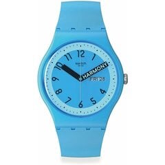 Vīriešu Pulkstenis Swatch PROUDLY BLUE (Ø 41 mm) цена и информация | Женские часы | 220.lv