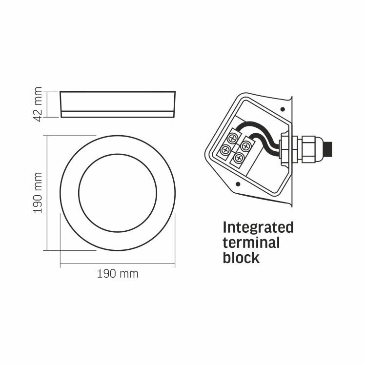 Ārtelpu gaismeklis Videx LED 15W, balts цена и информация | Āra apgaismojums | 220.lv