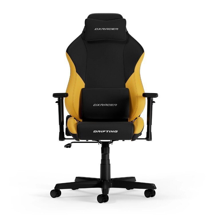 Spēļu krēsls DXRacer Drifting L, melns/dzeltens cena un informācija | Biroja krēsli | 220.lv