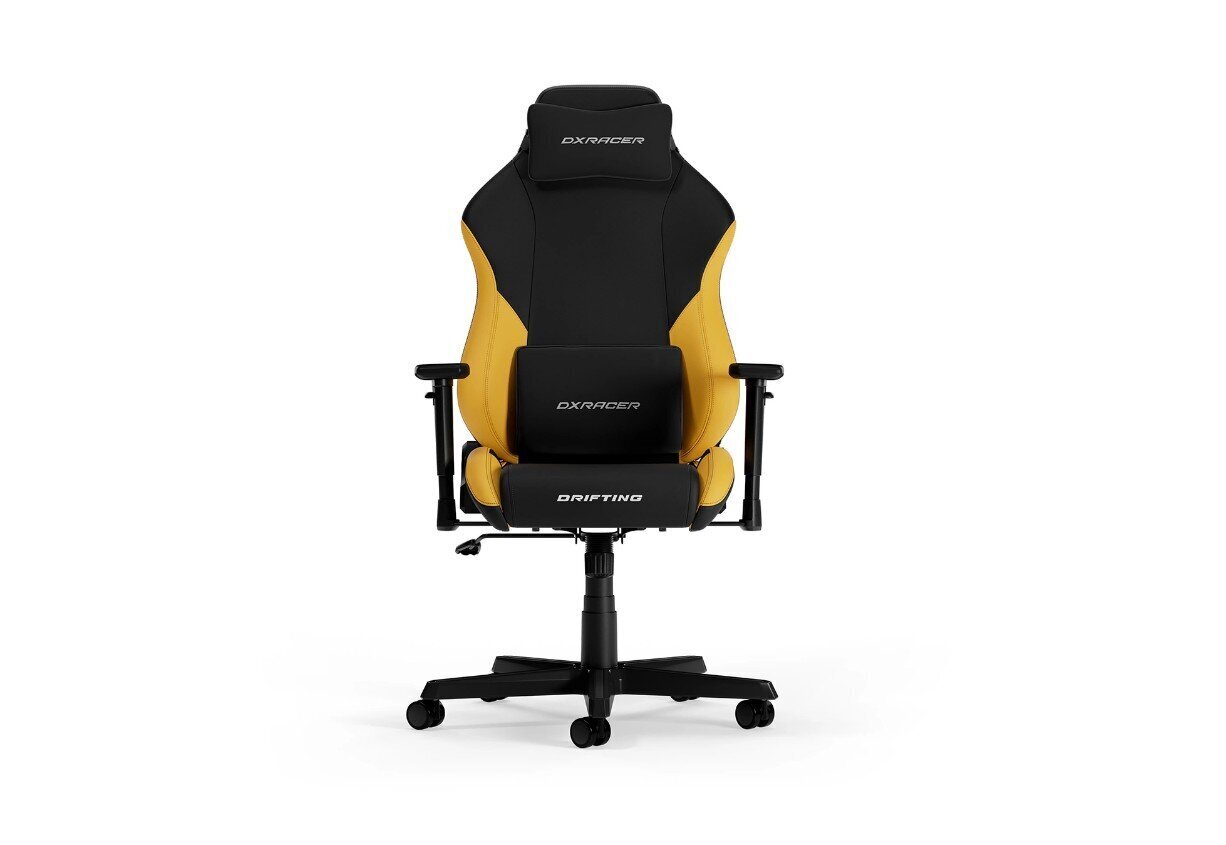 Spēļu krēsls DXRacer Drifting L, melns/dzeltens cena un informācija | Biroja krēsli | 220.lv