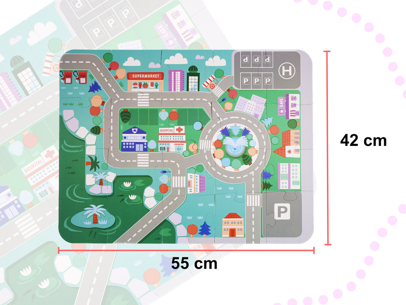 Izglītojoša koka bloku puzle, 120 gab. cena un informācija | Attīstošās rotaļlietas | 220.lv