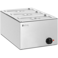 Bain marie elektriskais sildītājs 3 x GN 1/3 640 W 10155411 цена и информация | Обогреватели | 220.lv