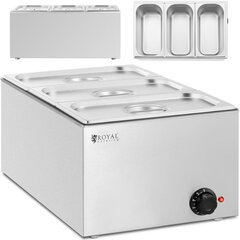 Bain marie elektriskais sildītājs 3 x GN 1/3 640 W 10155411 цена и информация | Обогреватели | 220.lv