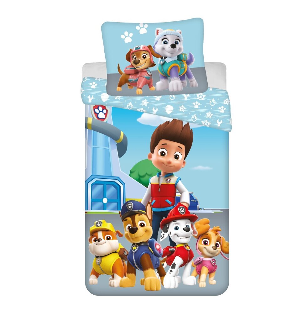 Bērnu gultas veļas komplekts Paw Patrol, 140x200, 2 daļu cena un informācija | Bērnu gultas veļa | 220.lv