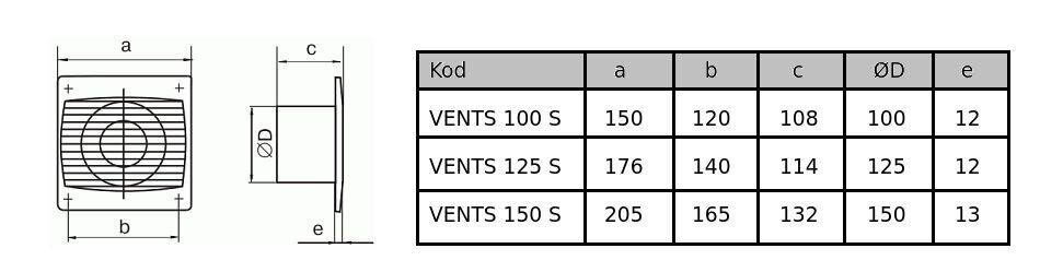 Silenta 150 S TL vannas istabas ventilators цена и информация | Ventilatori | 220.lv