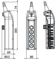 Пульт управления краном PKS-6W02 цена и информация | Системы безопасности, контроллеры | 220.lv