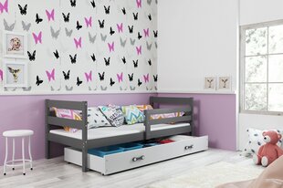 Bērnu gulta BMS93PB, 90x200 cm, pelēka/balta cena un informācija | Bērnu gultas | 220.lv