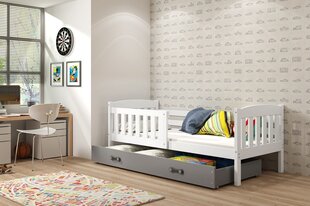 Bērnu gulta BMS95BP, 80x160 cm, balta/pelēka cena un informācija | Bērnu gultas | 220.lv