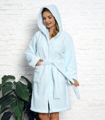Kokons sieviešu halāts 583004 01, gaiši zils 583004*01-XL cena un informācija | Naktskrekli, pidžamas | 220.lv