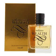 Tualetes ūdens Milano Man Wealth EDT vīriešiem, 50 ml cena un informācija | Vīriešu smaržas | 220.lv