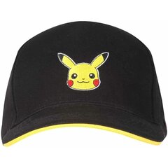 Cepure Unisex Pokémon Pikachu Badge 58 cm Melns Viens izmērs D0800405 cena un informācija | Sieviešu cepures | 220.lv