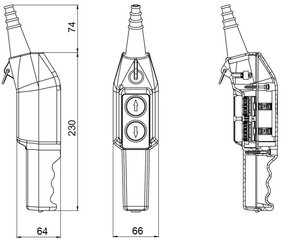 Пульт управления краном PKS-2W01 цена и информация | Системы безопасности, контроллеры | 220.lv