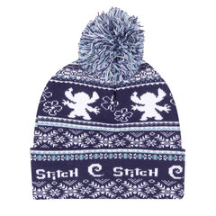 Cepure Stitch Fair Isle Pom Beanie Tumši Zils D0801132 cena un informācija | Sieviešu cepures | 220.lv