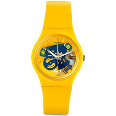 Vīriešu Pulkstenis Swatch GJ136 (Ø 36 mm) Dzeltens S7295037 cena un informācija | Sieviešu pulksteņi | 220.lv