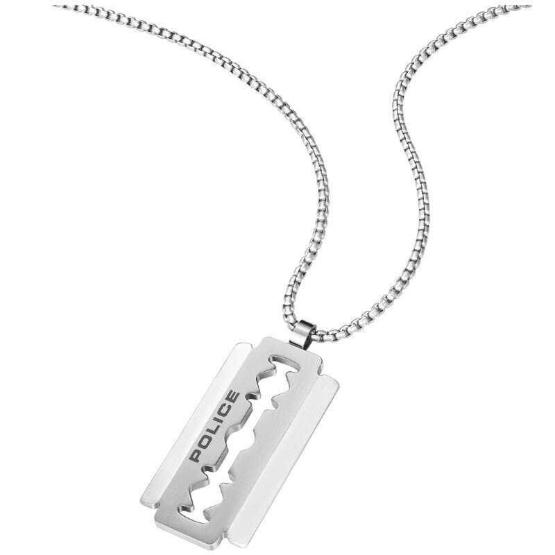 Police Jewelry Hollow Stainless Steel Razorblade PEAGN0005501 PEAGN0005501 цена и информация | Kaklarotas | 220.lv