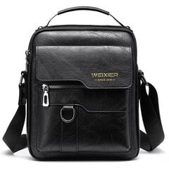 Vīriešu plecu soma Weixier Leather Black One Size WEIXIER BLACK OS cena un informācija | Sieviešu somas | 220.lv