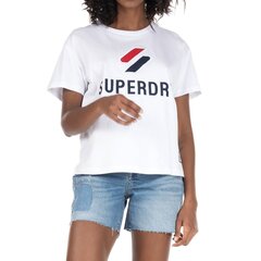 Sieviešu Superdry Sportstyle Classic balts t-krekls cena un informācija | T-krekli sievietēm | 220.lv