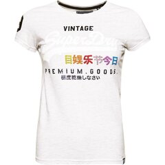 Superdry Premiu Goods Rhinestone Pop t-krekls sievietēm kokvilna cena un informācija | T-krekli sievietēm | 220.lv