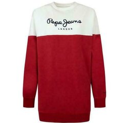 Pepe Jeans Blanche sieviešu sporta krekls ar garu brīvā piegriezuma piegriezumu цена и информация | Женские толстовки | 220.lv