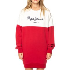 Pepe Jeans Blanche sieviešu sporta krekls ar garu brīvā piegriezuma piegriezumu цена и информация | Женские толстовки | 220.lv