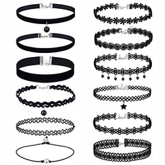 Татуировка CHOKER CLASSIC PADJACKS Набор из 12 штук MISCELLANEOUS DESIGNS JU09 цена и информация | Украшения на шею | 220.lv