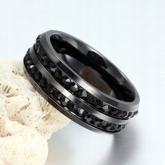 Обручальные кольца GOTHIC STEL 316L р.19 O41-GOTH-19 цена и информация | Кольца | 220.lv