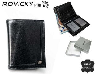 кожаный rfid-кошелек rovicky pc-106-bar цена и информация | Мужские кошельки | 220.lv