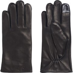 Cimdi CALVIN KLEIN Stitched Leather Gloves K50K511015BAX cena un informācija | Vīriešu cepures, šalles, cimdi | 220.lv