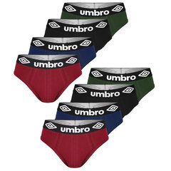 Мужские трусы Umbro, хлопок, комплект, 8 штук, размер M BM205_0196_MIX4_M цена и информация | Мужские трусы | 220.lv