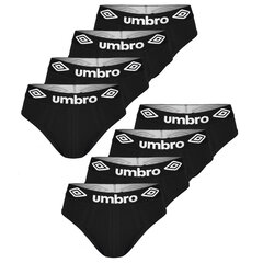 Трусы Umbro Для мужчин, хлопок, комплект, черный, BM207, 8 штук, размер M BM207_0196_MIX1_M цена и информация | Мужские трусы | 220.lv